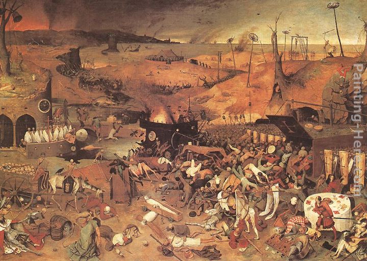 The Triumph of Death painting - Pieter the Elder Bruegel The Triumph of Death art painting